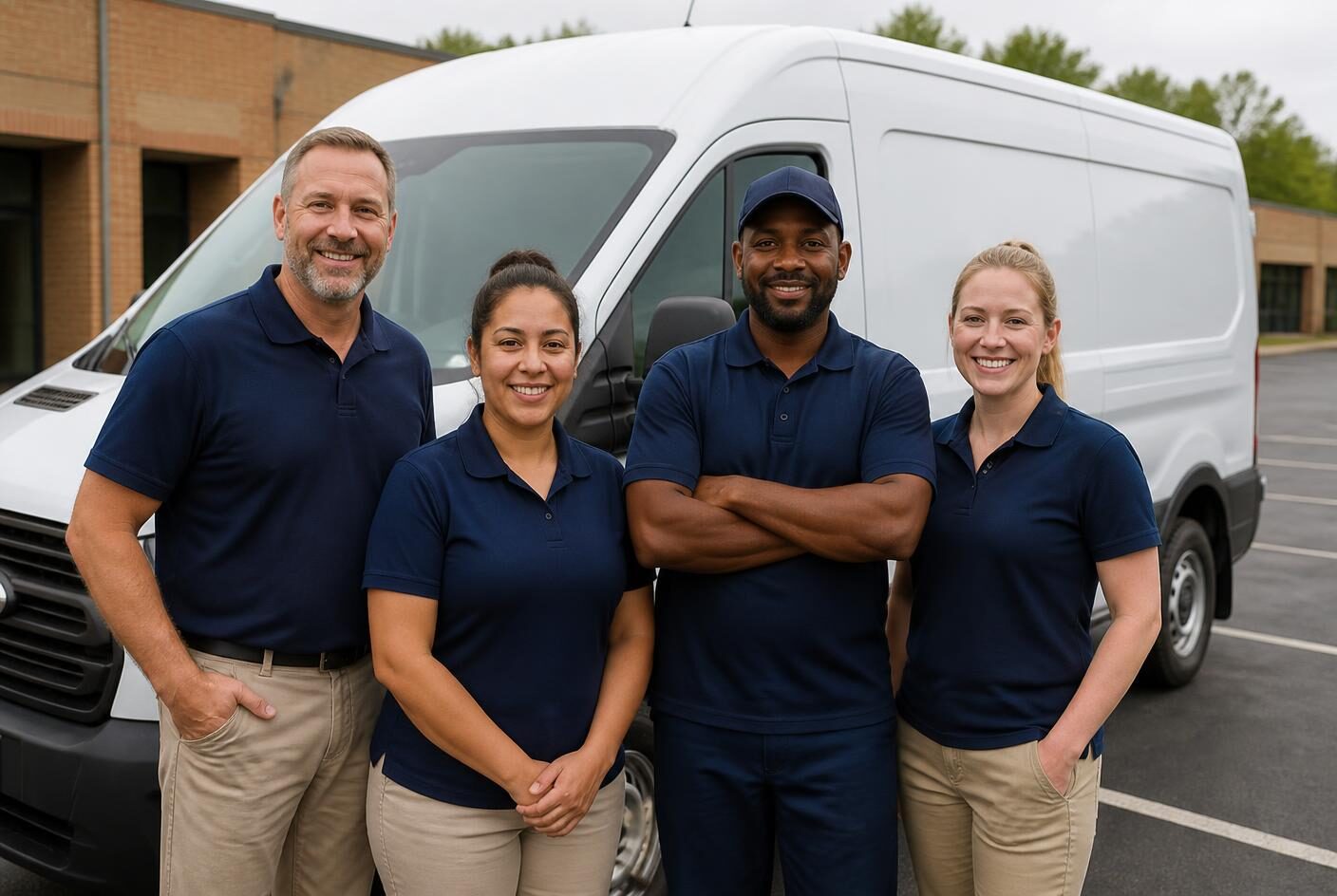 The WECB Facility Services crew at their Indianapolis dispatch yard
